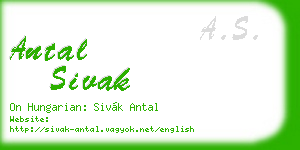 antal sivak business card